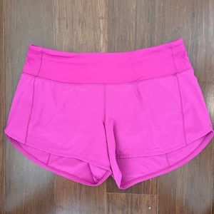 Lululemon speed up shorts - 4inch inseam